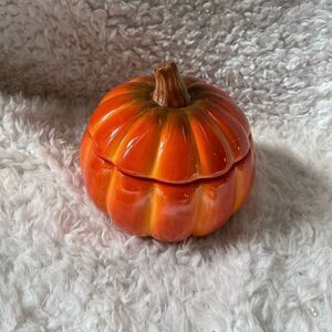 Ceramic Pumpkin Halloween, Fall, Thankgiving Candy dish decor.